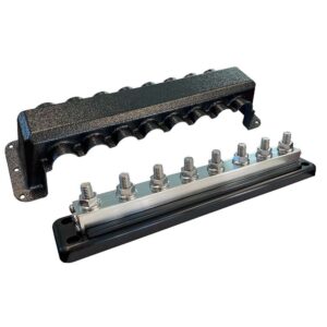 Victron Busbar 600A 8P & Cover 8X 3-8" Plus 8X M8 Terminals