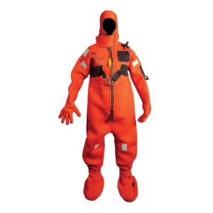 Mustang Neoprene Cold Water Immersion Suit w-Harness - Red - Adult Oversized