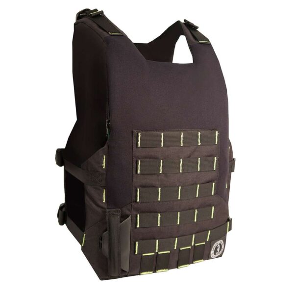 Mustang Rescue Swimmer Vest - Fluorescent Yellow-Green-Black - Manual