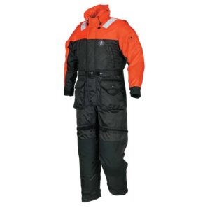 Mustang Deluxe Anti-Exposure Coverall & Work Suit - Orange-Black - Medium