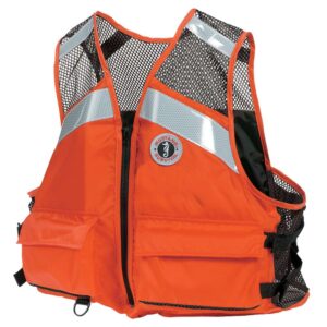 Mustang Industrial Mesh Vest - Orange - XXL-3XXL