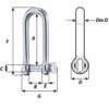 Wichard Captive Pin Long D Shackle - Diameter 10mm - 13-32" - Image 2