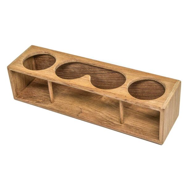 Whitecap Four Drink-Binocular Rack - Teak - Image 2