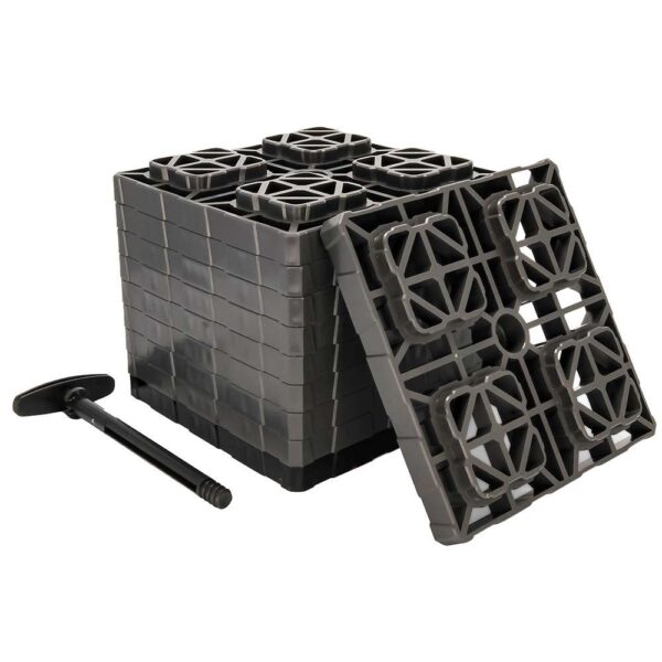 Camco FasTen Leveling Blocks XL w-T-Handle - 2x2 - Grey *10-Pack - Image 2
