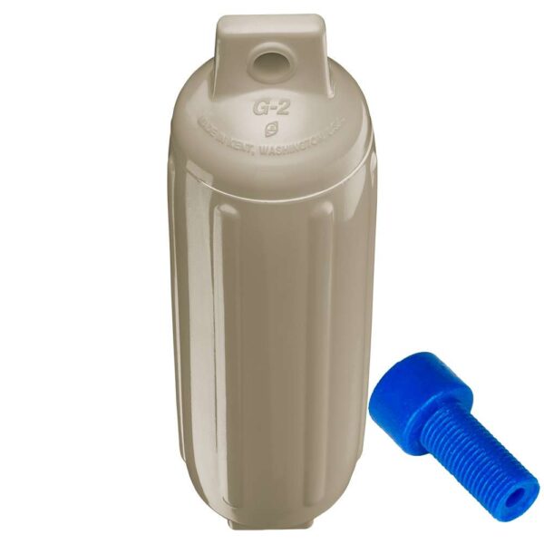 Polyform G-2 Twin Eye Fender 4.5" x 15.5" - Sand w-Adapter - Image 2