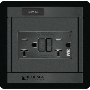 Blue Sea 1499 - 360 Panel - 120V AC GFCI Dual Outlet