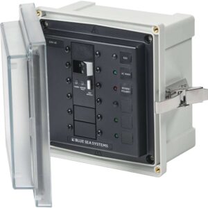 Blue Sea 3123 - SMS Panel Enclosure w-ELCI (32A) & 3 Blanks - 230V AC