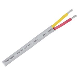 Pacer 14-2 AWG Round Safety Duplex Cable - Red-Yellow - 250'