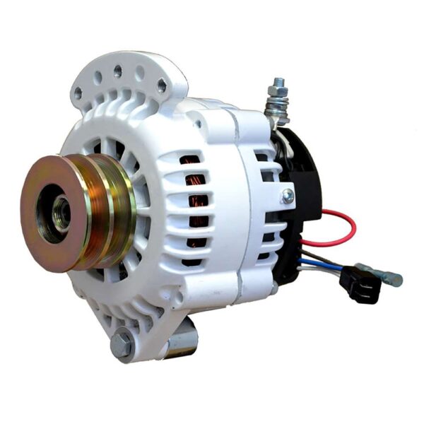 Balmar Alternator 120 AMP 12V 1-2" Single Foot Spindle Mount Dual Vee Pulley w-Isolated Ground