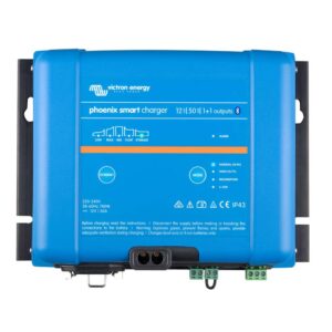 Victron Phoenix Smart IP43 Charger 12-50 (1+1) 120-240VAC Requires 5-15P Mains Cord