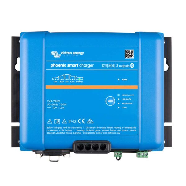 Victron Phoenix Smart IP43 Charger 12-50 (3) 120-240VAC Requires 5-15P Mains Cord