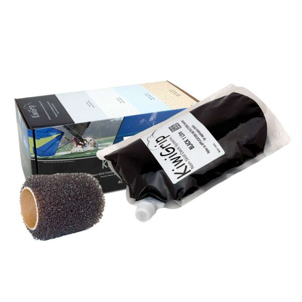 KiwiGrip 1 Liter Pouch - Black w-4" Roller