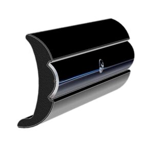 TACO Rigid Vinyl Flex-Core Rub Rail 2" x 7-8" - Black 60'