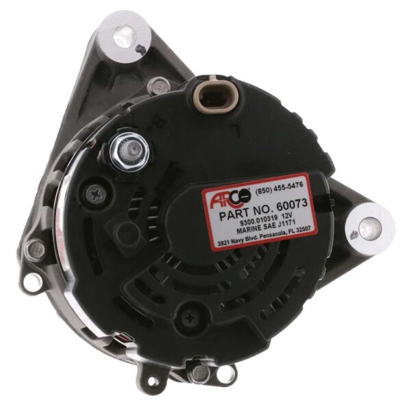 ARCO Marine Premium Replacement Inboard Alternator w-55mm Multi-Groove Pulley - 12V 65A - Image 2