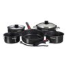 Magma Nestable 10 Piece Induction Non-Stick Enamel Finish Cookware Set - Jet Black