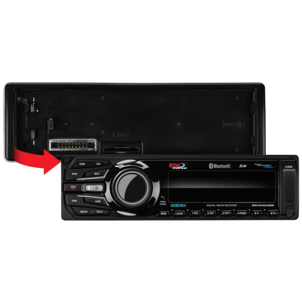 Boss Audio MR1308UABK Bluetooth - Fully Marinized MP3-Compatible Digital Media Receiver w-USB & SD Memory Card Ports & Aux Input - Image 3
