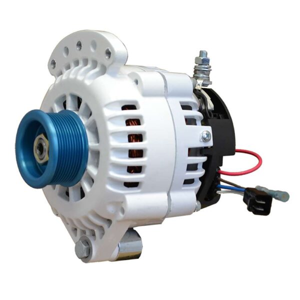Balmar Alternator 120 AMP 12V 1-2" Single Foot Spindle Mount J10 Pulley w-Isolated Ground