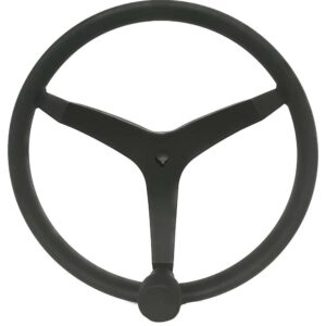 Uflex - V46 - 13.5" Stainless Steel Steering Wheel w-Speed Knob - Black