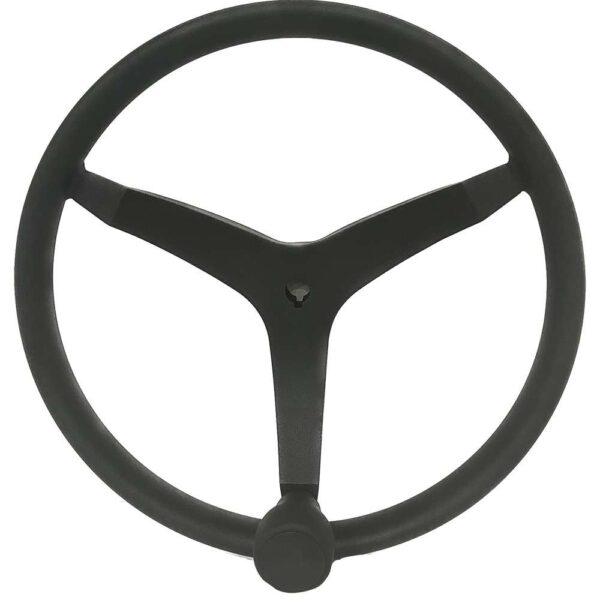 Uflex - V46 - 13.5" Stainless Steel Steering Wheel w-Speed Knob - Black
