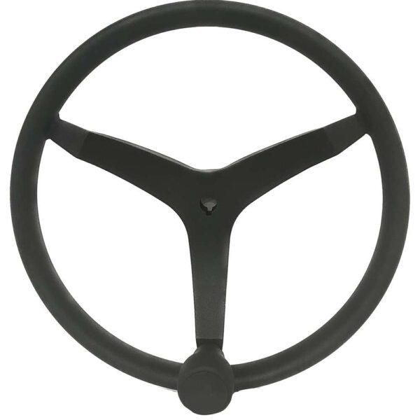 CW97761 Uflex - V46 - 13.5" Stainless Steel Steering Wheel w-Speed Knob - Black