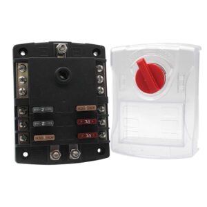 Cole Hersee 6 ATO Standard Series Fuse Block w-Ground Bus