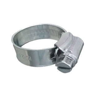 Trident Marine 316 SS Non-Perforated Worm Gear Hose Clamp - 3-8" Band - 11-32"-25-32" Clamping Range - 10-Pack - SAE Size 6
