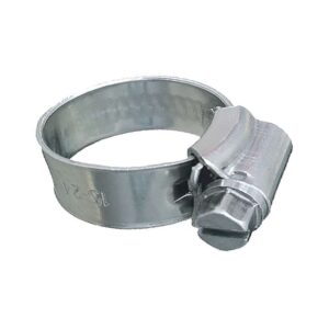 Trident Marine 316 SS Non-Perforated Worm Gear Hose Clamp - 3-8" Band - 7-16"21-32" Clamping Range - 10-Pack - SAE Size 4