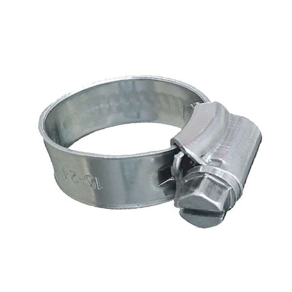 Trident Marine 316 SS Non-Perforated Worm Gear Hose Clamp - 3-8" Band - (1-1-16"  1-1-2") Clamping Range - 10-Pack - SAE Size 16