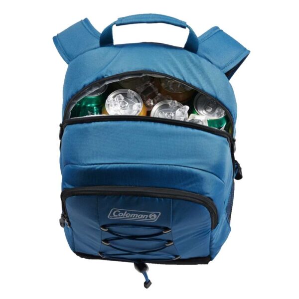 Coleman CHILLER 28-Can Soft-Sided Backpack Cooler - Deep Ocean - Image 2