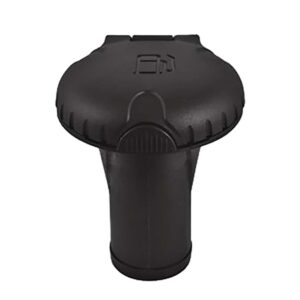 Attwood Deck Fills f-Pressure Relief Systems - Straight Body - Scalloped Black Plastic Cap