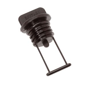 Barton Marine Drain Plug - Black 15mm (19-32")