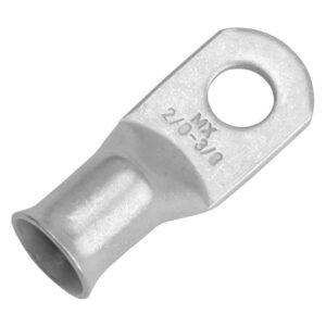 Pacer Tinned Lug 2-0 AWG - 3-8" Stud Size - 2 Pack