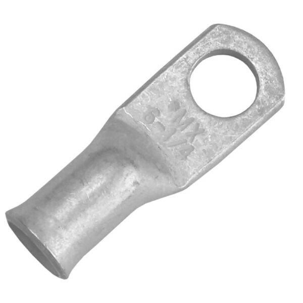 Pacer Tinned Lug 6 AWG - 1-4" Stud Size - 2 Pack