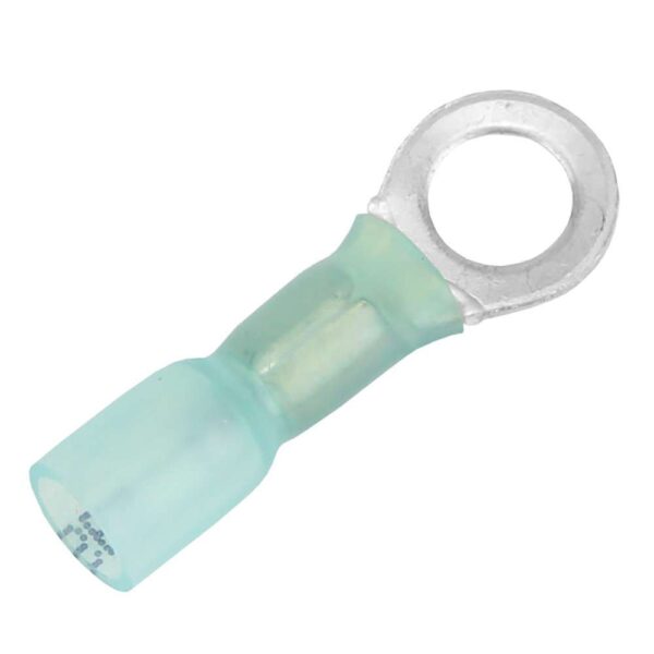 Pacer 16-14 AWG Heat Shrink Ring Terminal - 1-4" Stud Size - 100 Pack
