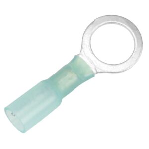 Pacer 16-14 AWG Heat Shrink Ring Terminal - 3-8" Stud Size - 100 Pack