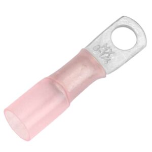 Pacer 8 AWG Heat Shrink Ring Terminal - 1-4" Stud Size - 25 Pack