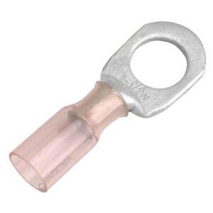 Pacer 8 AWG Heat Shrink Ring Terminal - 1-2" Stud Size - 25 Pack