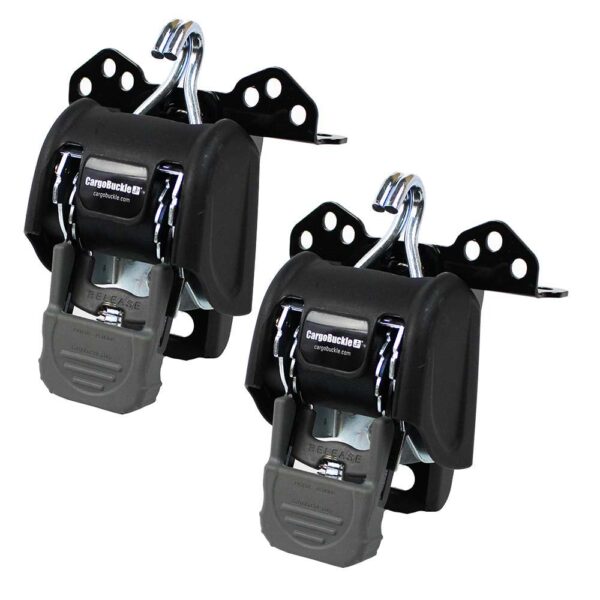 CargoBuckle Universal Ladder Rack Tie-Down System - 2" Retractable Tie-Down - 1 Pair - Image 5