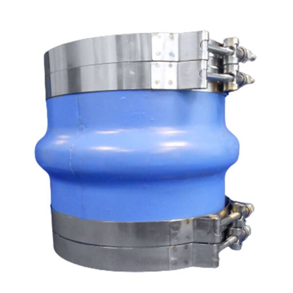 Trident Marine 6" ID Blue Silicone Molded Wet Exhaust Hump w-4 T-Bolt Clamp