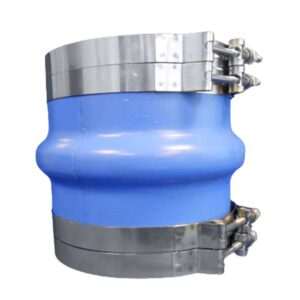 Trident Marine 8" ID Blue Silicone Molded Wet Exhaust Hump w-4 T-Bolt Clamp