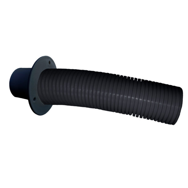 Trident Marine 10' Black Stern Flex Hose w-Transom Flange