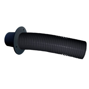 Trident Marine 4' Black Stern Flex Hose w-Transom Flange