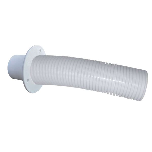Trident Marine 10' White Stern Flex Hose w-Transom Flange