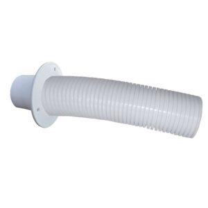 Trident Marine 4' White Stern Flex Hose w-Transom Flange