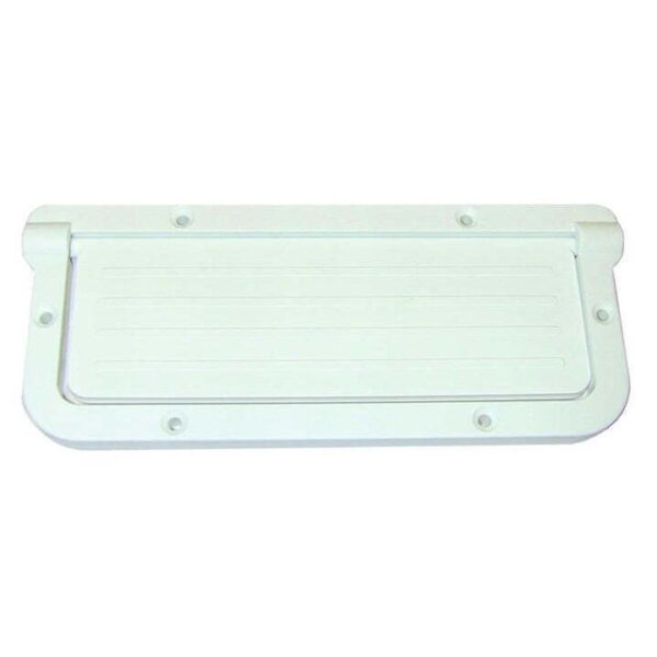 CW100028 T-H Marine Large Rectangular Scupper - White