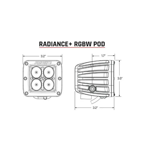 RIGID Industries Radiance + Pod - RGBW - Pair - Image 2