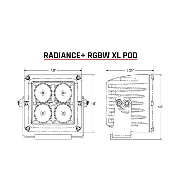 RIGID Industries XL Radiance + Light Pod - RGBW - Pair - Image 2