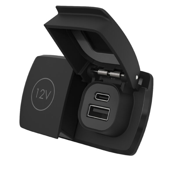 Scanstrut Flip Pro Duo - USB-A & USB-C w-12V Power Socket