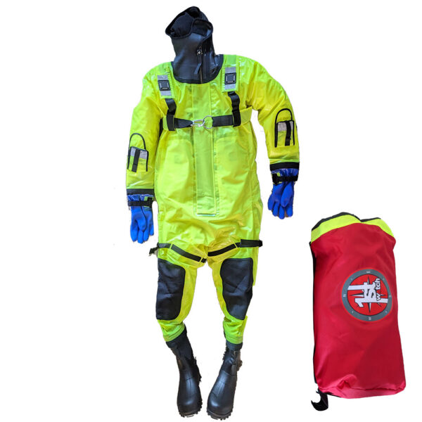 CW102513 First Watch RS-1005 Ice Rescue Suit - Hi-Vis Yellow - S-M (Built to Fit 46-58)