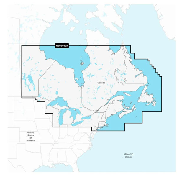 CW102682 Garmin Navionics+ NSUS012R Canada, East & Great Lakes